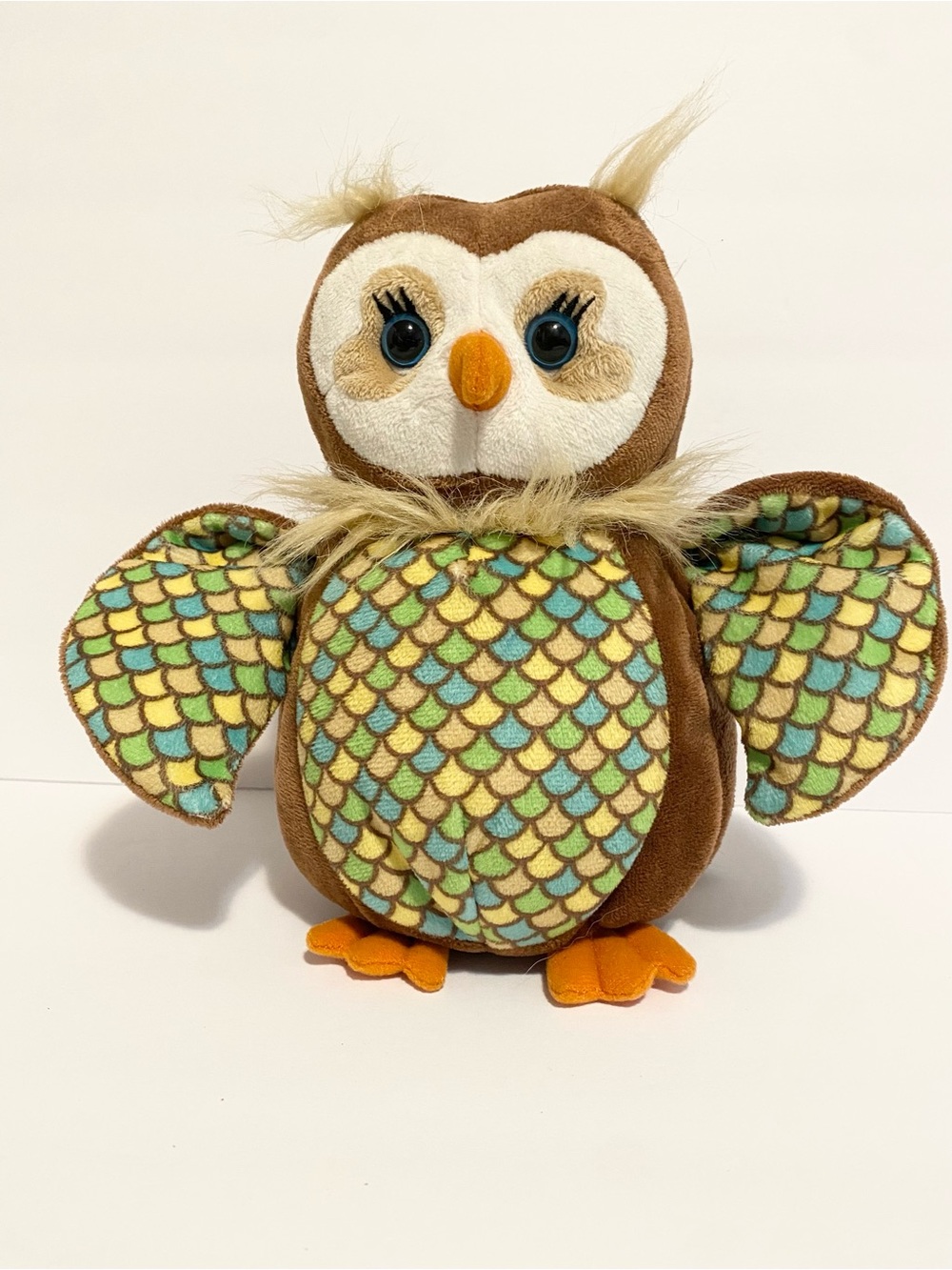 Webkinz Opal Owl Plush Stuffed Animal Toy 9” Brown Green